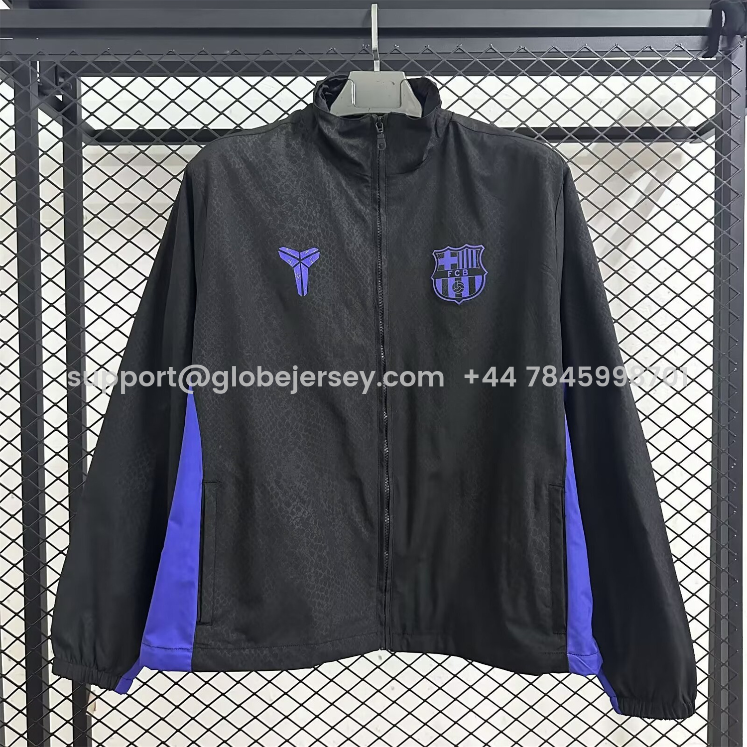 Barcelona 25-26 KB Co-Branded Windbreaker Jacket - Black