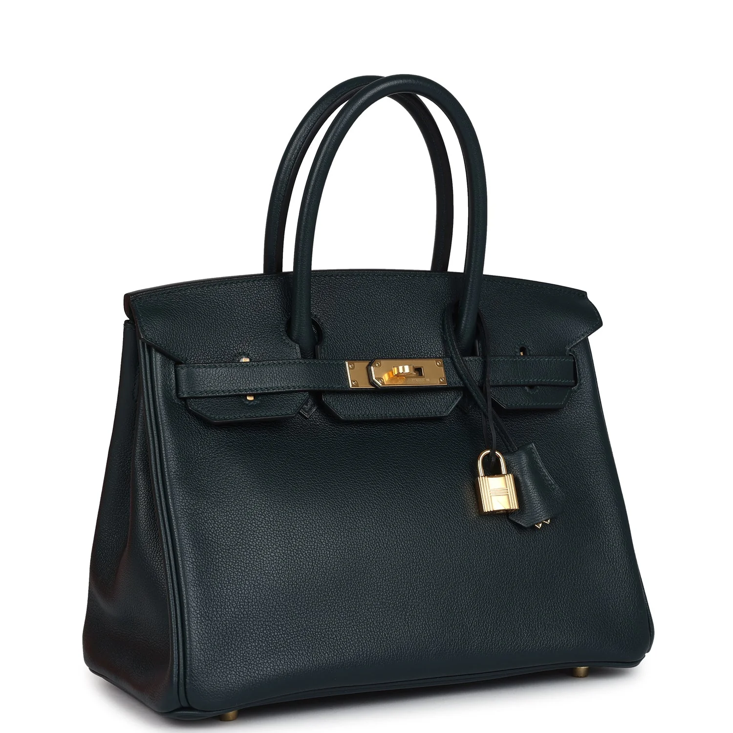 Hermes Birkin 30 Vert Cypress Taurillon Novillo Gold Hardware