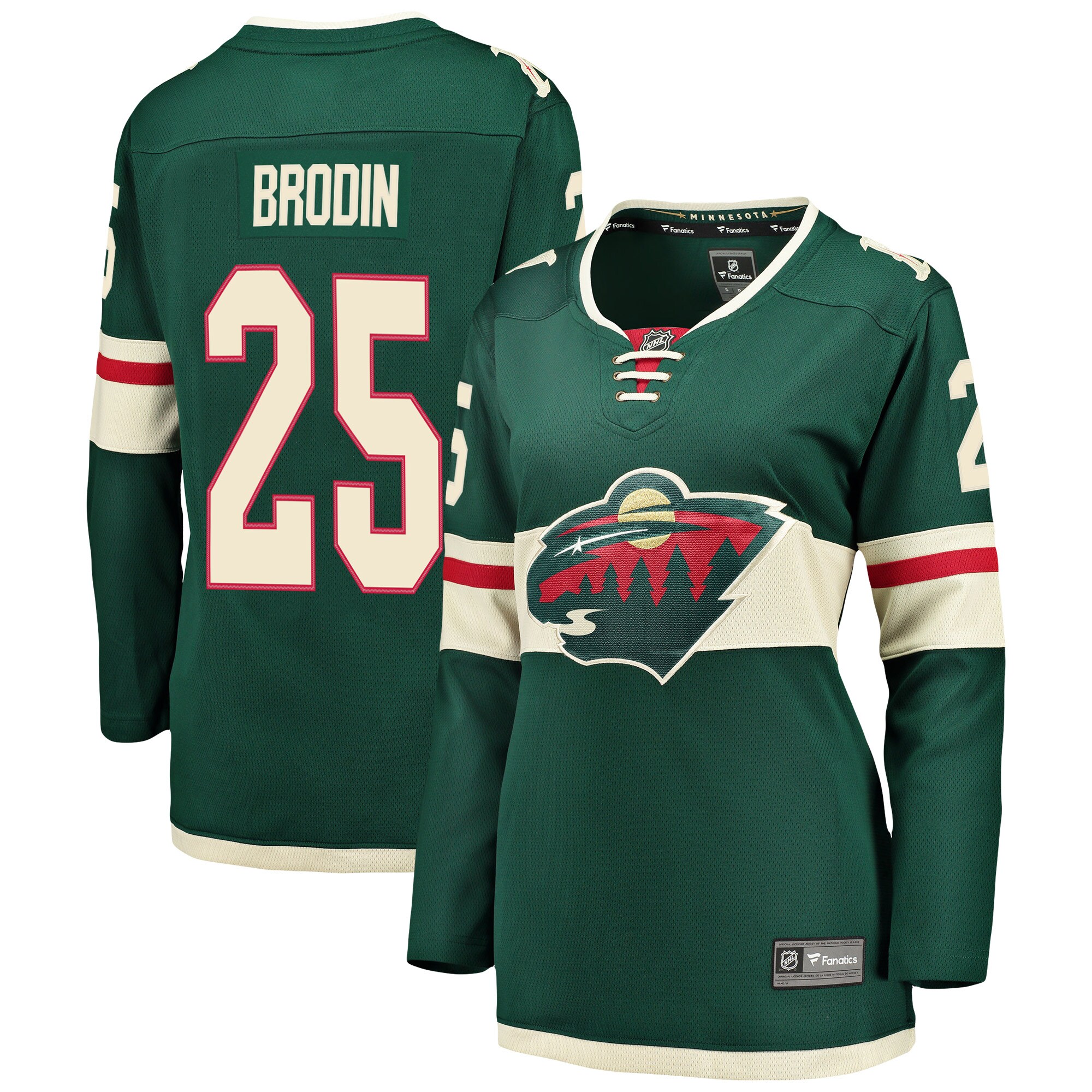Jonas Brodin Minnesota Wild Fanatics Women’s Breakaway   Jersey – Green