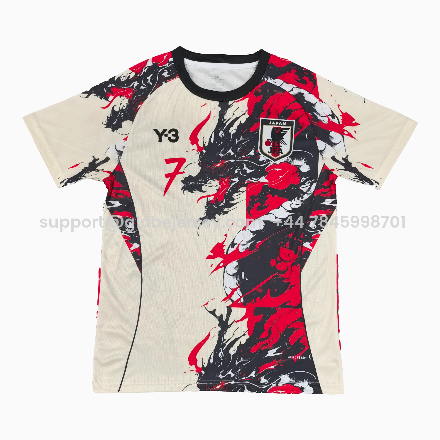Japan 25-26 Bloody Dark Dragon Jersey - Fans Version