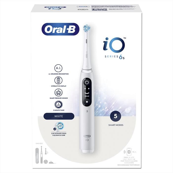 ORAL-B - Spazzolino elettrico IO6 SERIES-Bianco