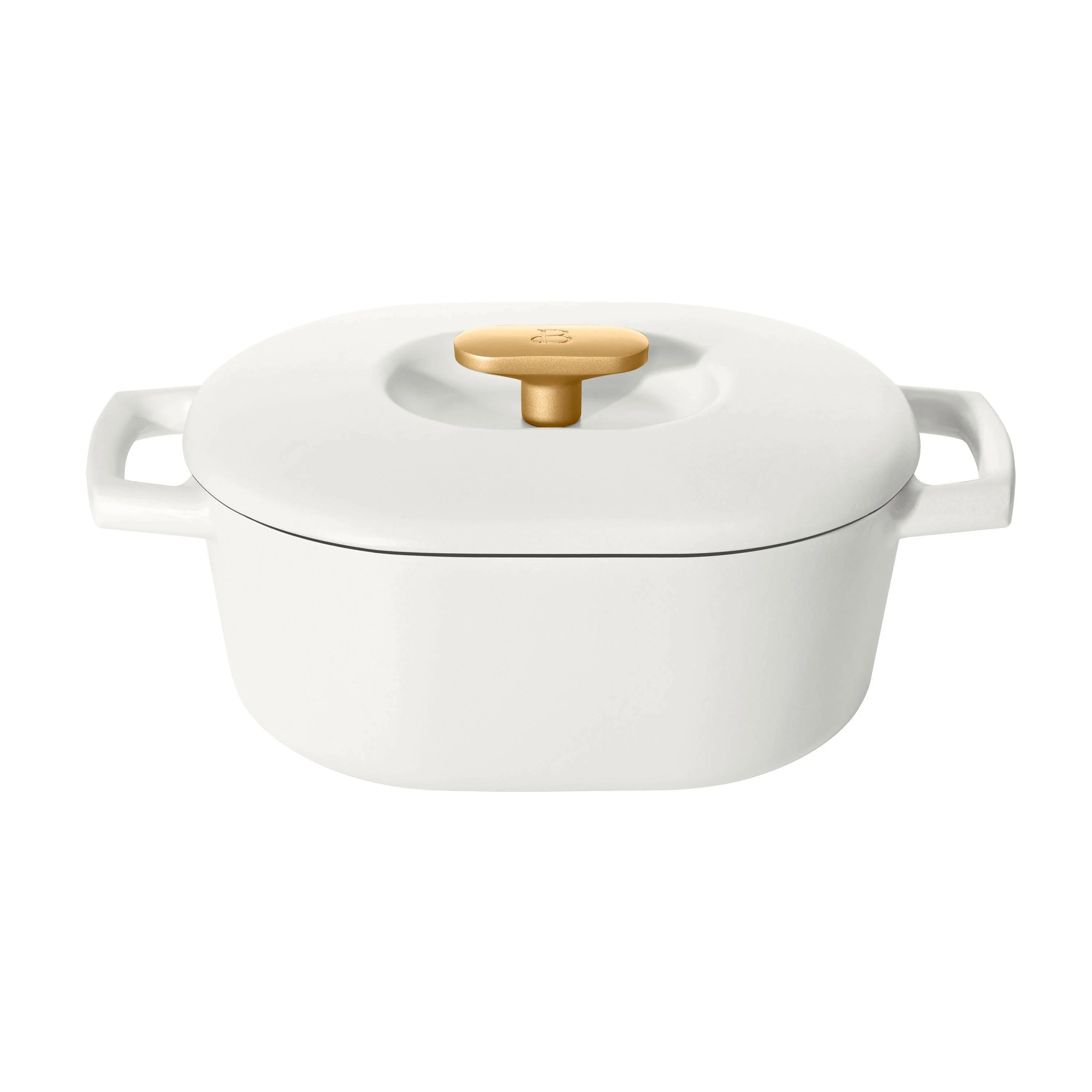Beautiful 6 Quart Enamel Dutch Oven, Black Sesame by Drew Barrymore