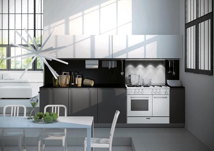 GLEM GAS - Cucina a gas AS854GI Classe A-Inox