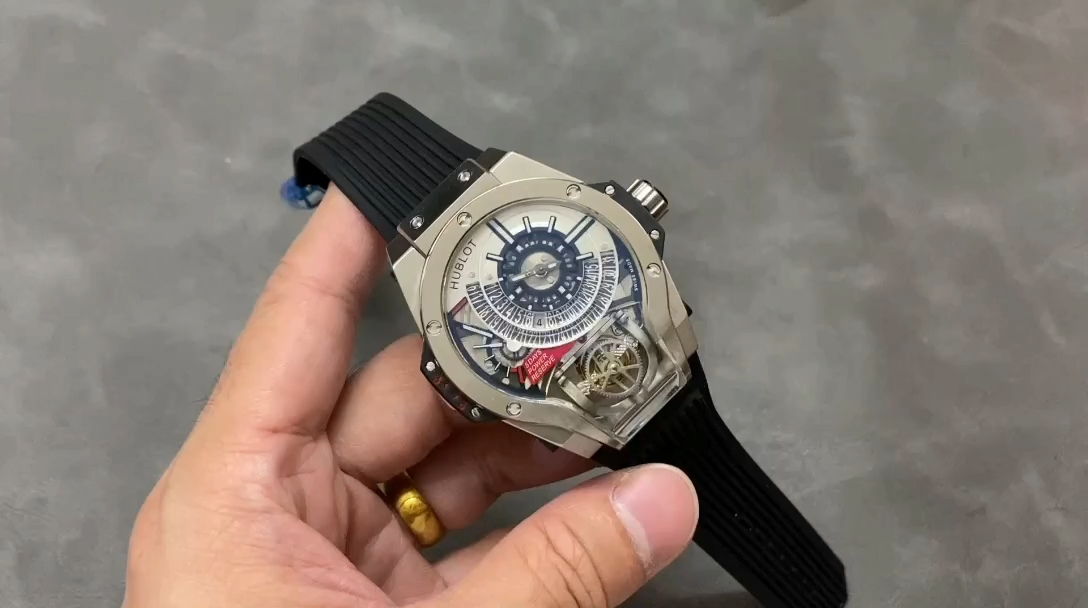【Super Clone】Hublot MP MP-09 Tourbillon Bi-Axis Titanium 909.NX.1120.RX 45mm
