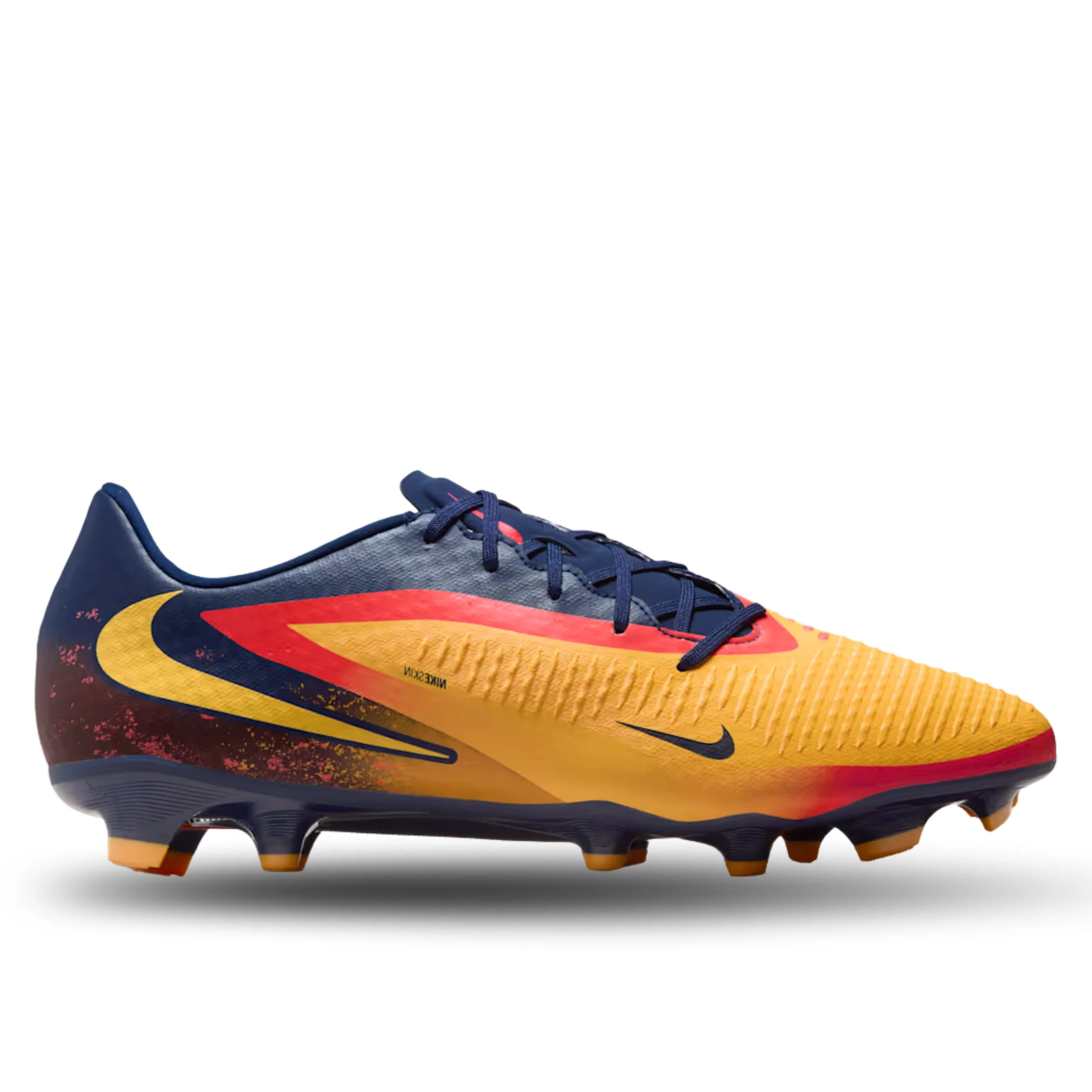 Nike Phantom 6 Low Academy Erling Haaland FG/MG Soccer Cleats (Laser Orange/Lemon Venom/Blue Void)