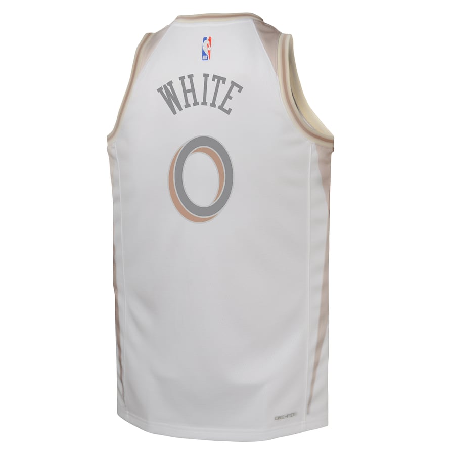 Youth Chicago Bulls Coby White  White 2024/25 Swingman  Jersey - City Edition