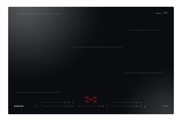 SAMSUNG - Piano cottura a induzione NZ85C5047FK/U1 80cm-Nero