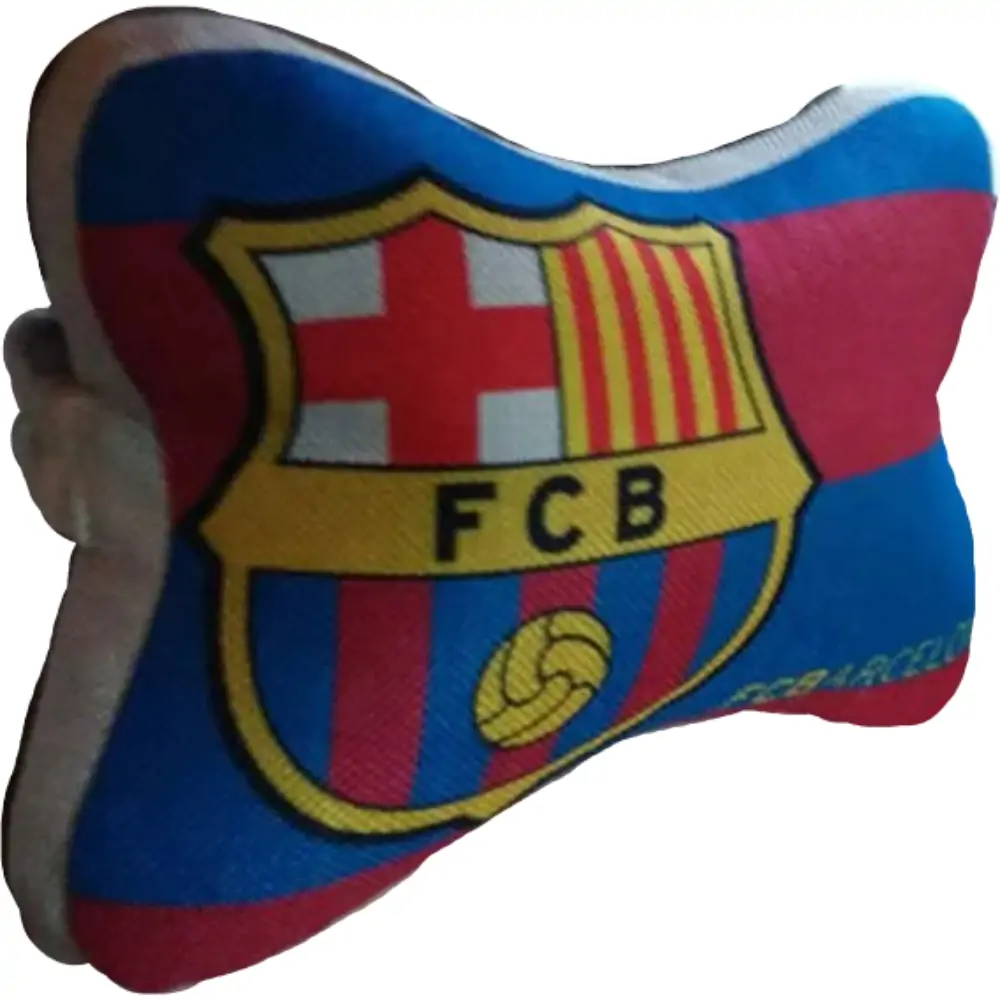 Car headrest - red and blue Barcelona - (2 pieces)