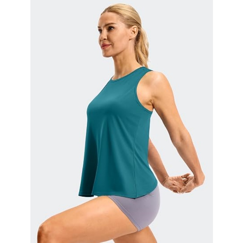 Workout Tops for Women Open Back Athletic Gym Tank Tops