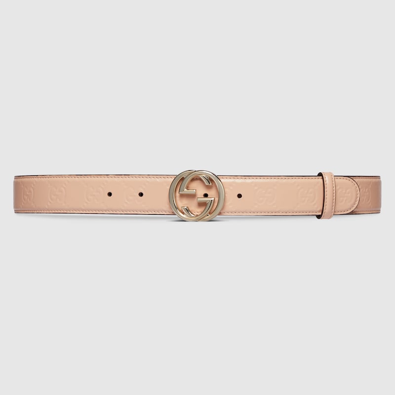 GG belt with Interlocking G buckle