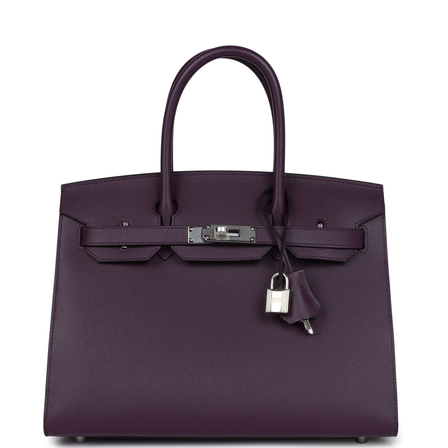 Birkin Sellier 30 Cassis Madame Palladium Hardware
