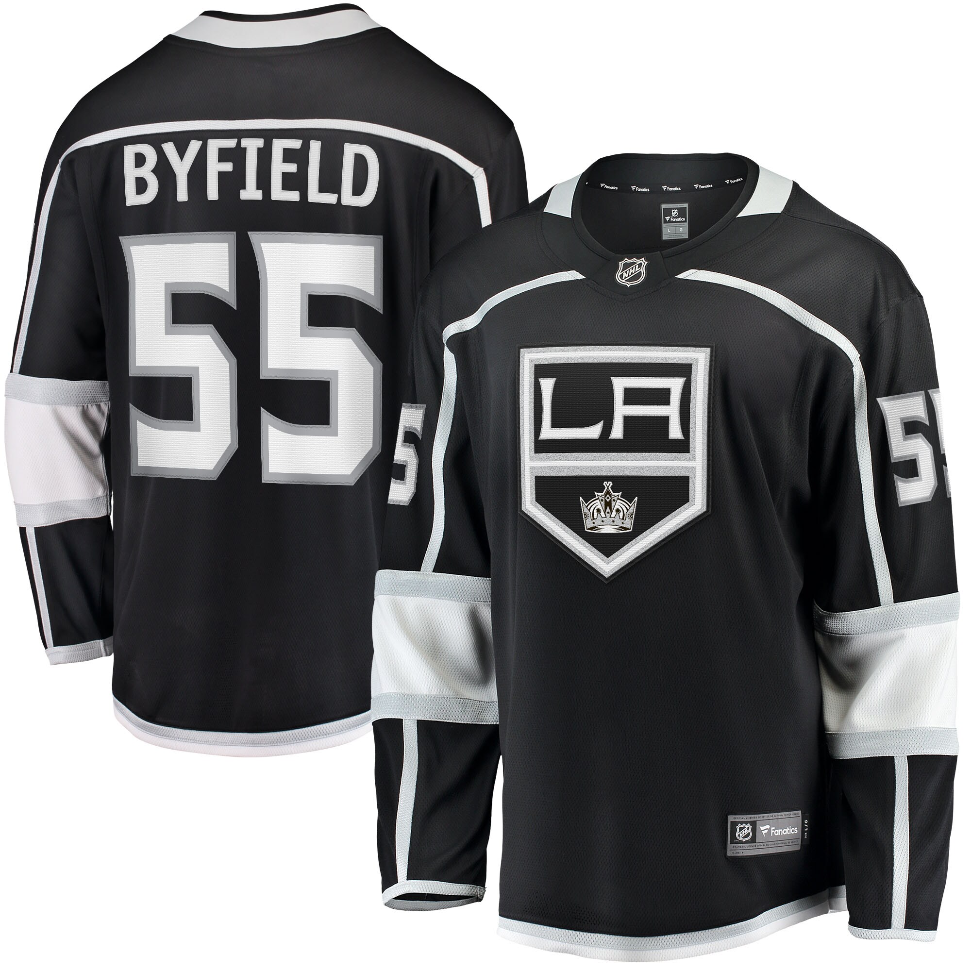 Quinton Byfield Los Angeles Kings Fanatics Home Team Breakaway   Jersey – Black