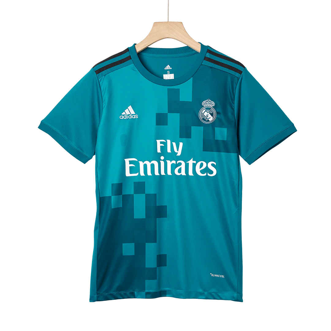BENZEMA #9 Real Madrid 2017/18 Third Away Retro Soccer Jersey
