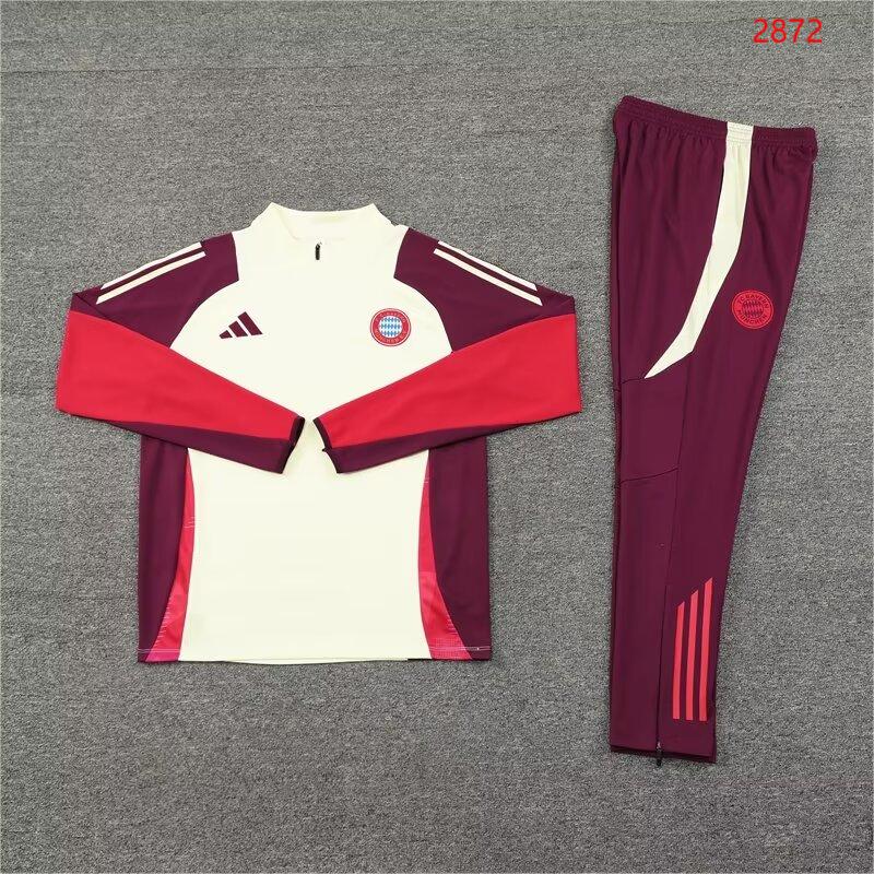 2024/25 Bayern Munich White Half-Zip Training Jersey