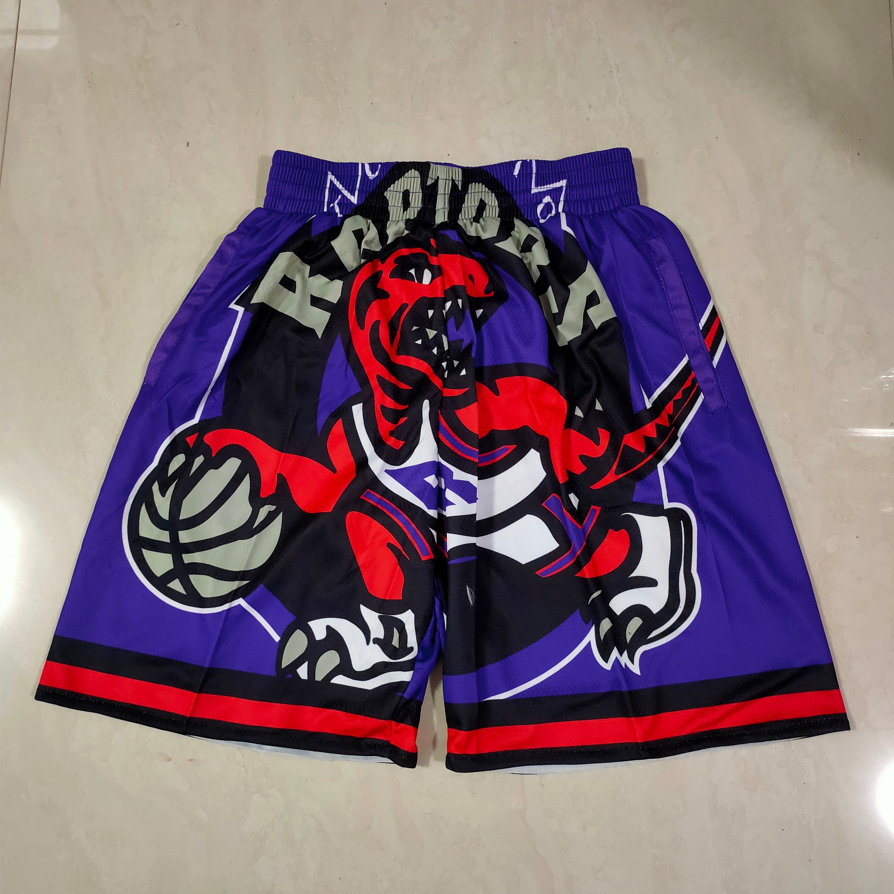 Toronto Raptors purple mitchell&ness pocket pants