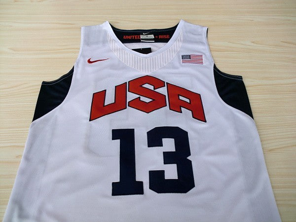 2012 American Dream Team No. 13 Paul White Embroidered Jersey