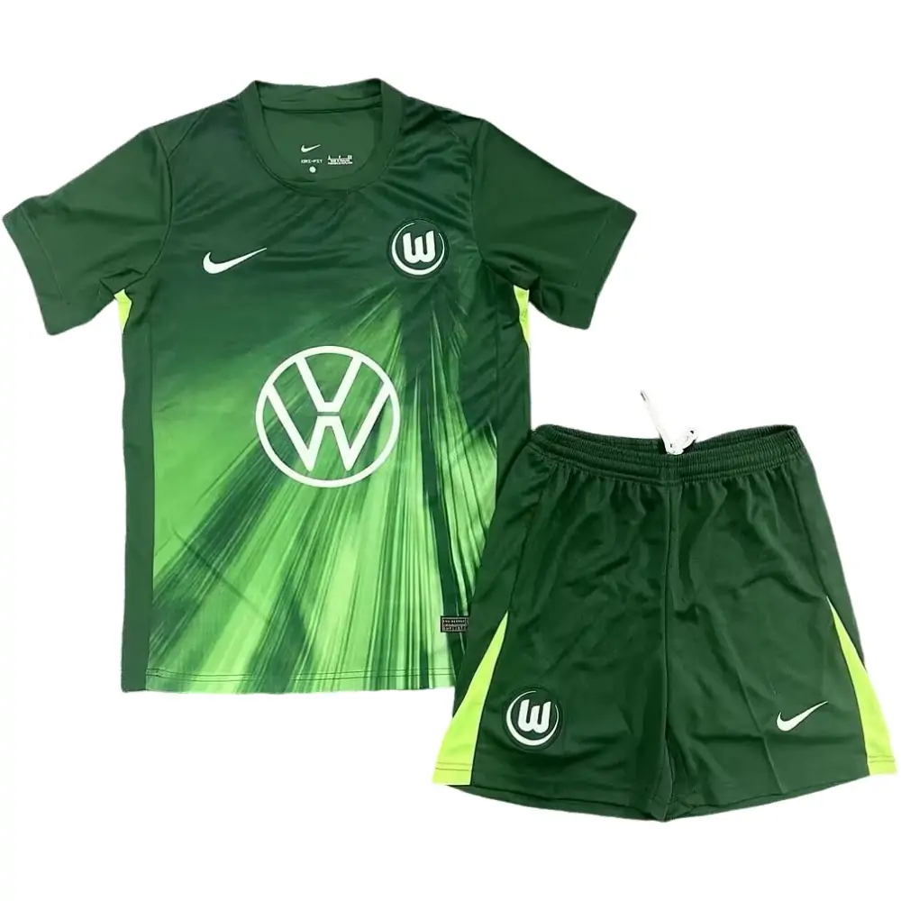 2025-26 Wolfsburg Green Shirt Adult Kit - Fans Edition