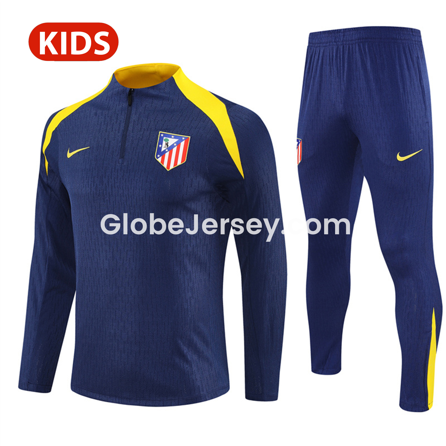 Atletico Madrid 25-26 Kid Long Sleeves Training Set - Royal Blue Top & Royal Blue Pants