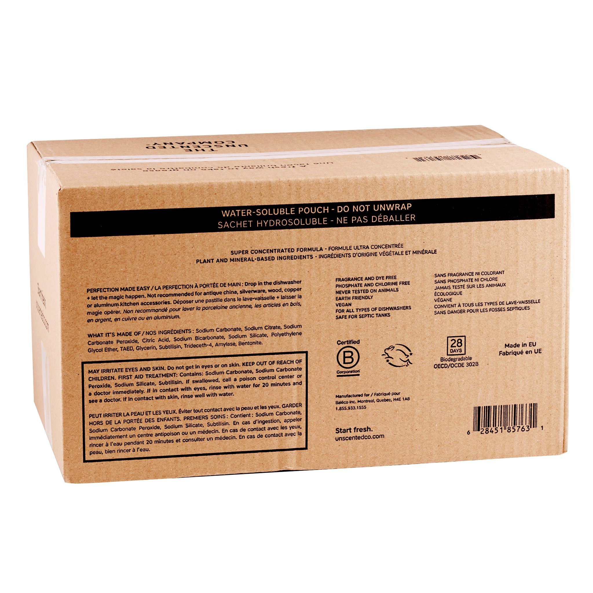 The Unscented Company Dishwasher Tabs, 500-count