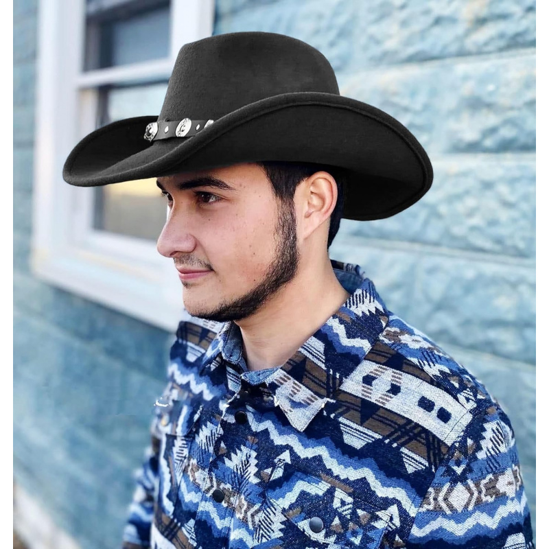Women's Western Cowboy Hats Studded Pinched