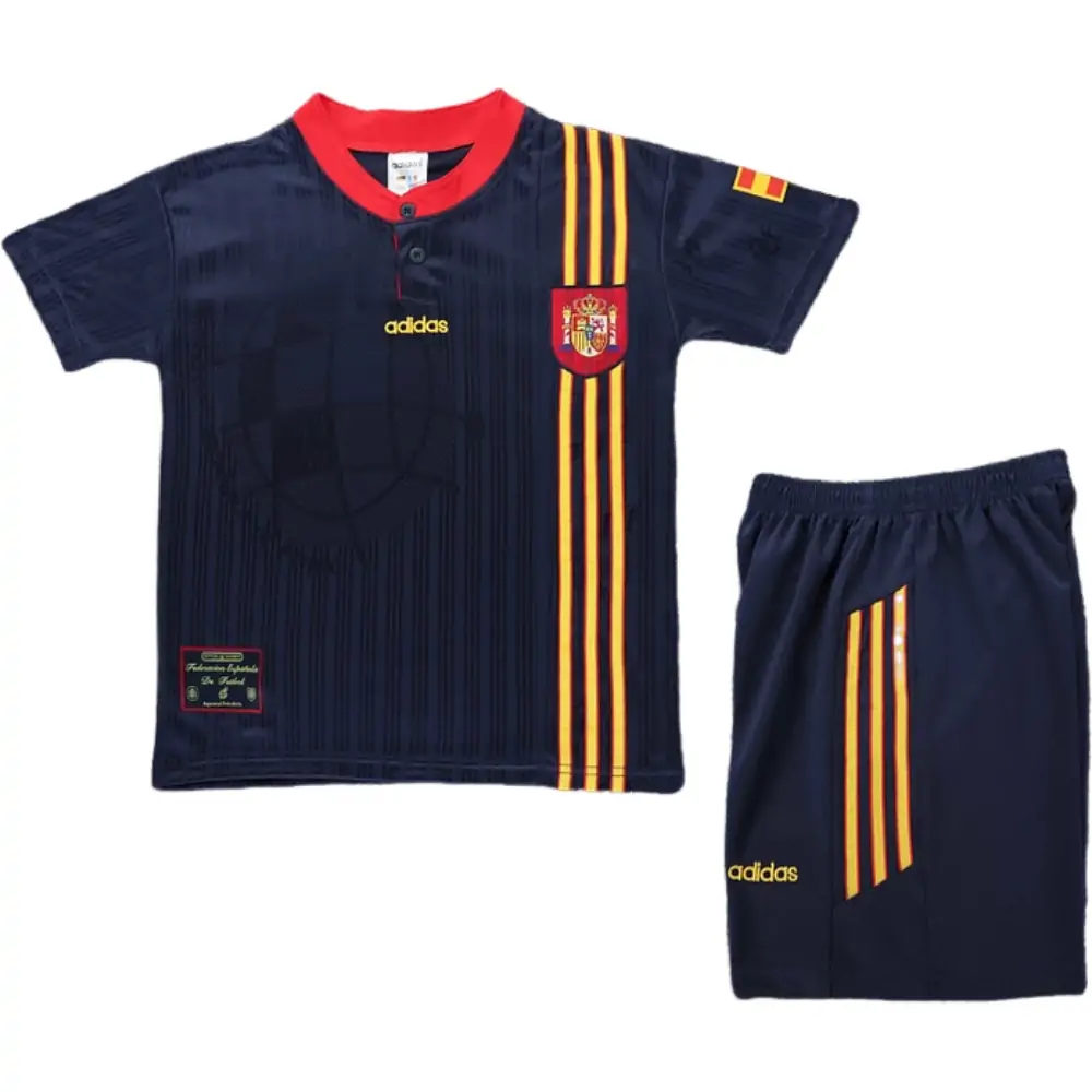 1996 Spanish away retro children's jersey set - fans edition
