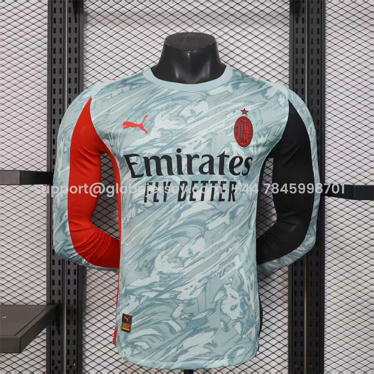 AC Milan 25-26 Goalkeeper Home Long Sleeves Jersey - Player Version