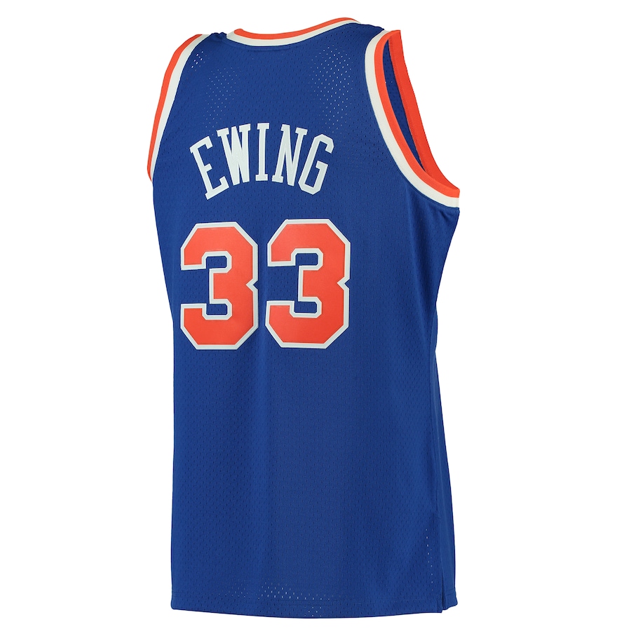 Patrick Ewing New York Knicks Mitchell & Ness 1991/92 Hardwood Classics Swingman Jersey - Blue