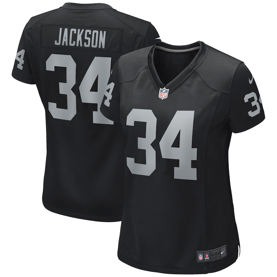 Bo Jackson Las Vegas Raiders Nike Women’s Game Retired Player Jersey – Black