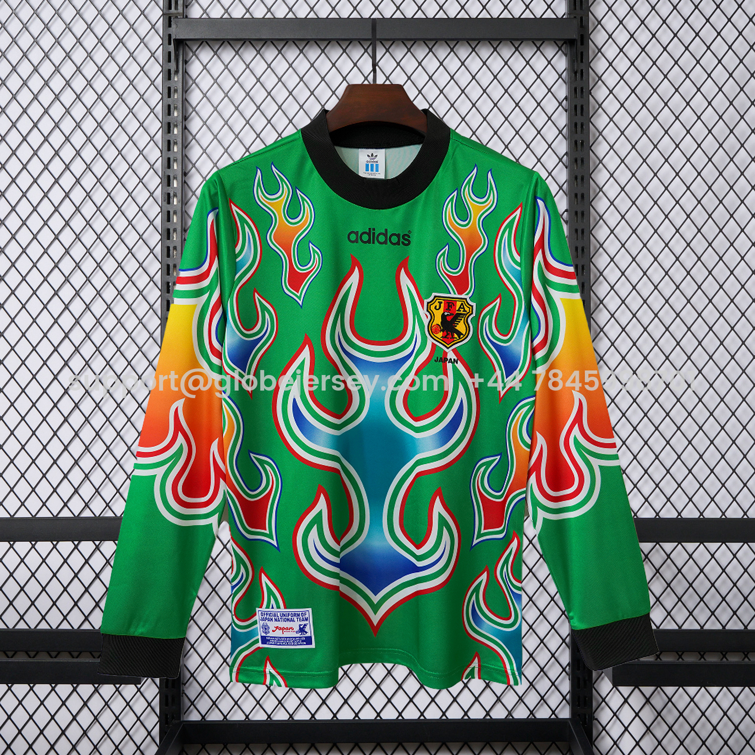 Retro Japan 1998 Green Goalkeeper Long Sleeves Jersey