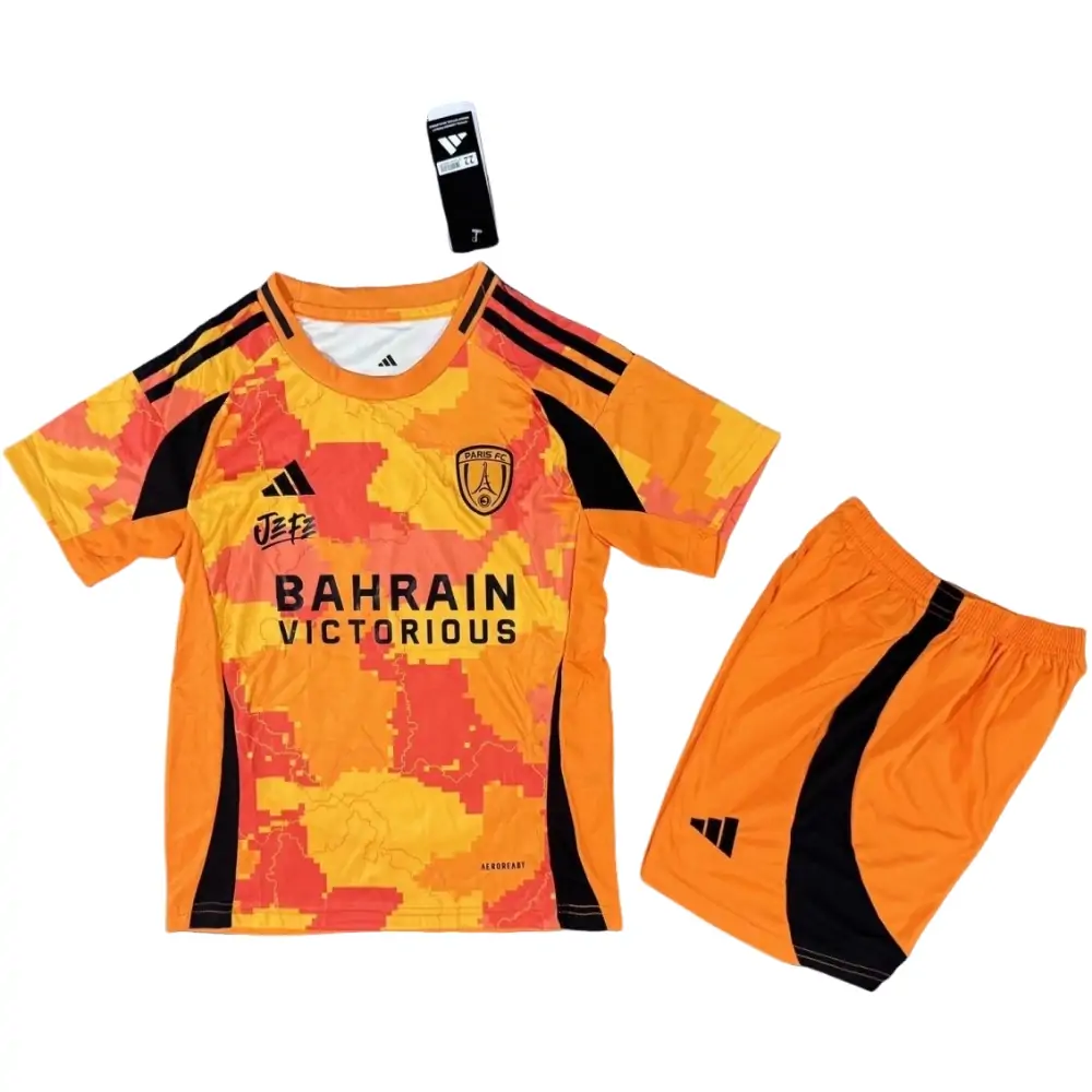 2025-26 Paris FC Second Away Kit - Short Sleeve Children's suit Fans Edition