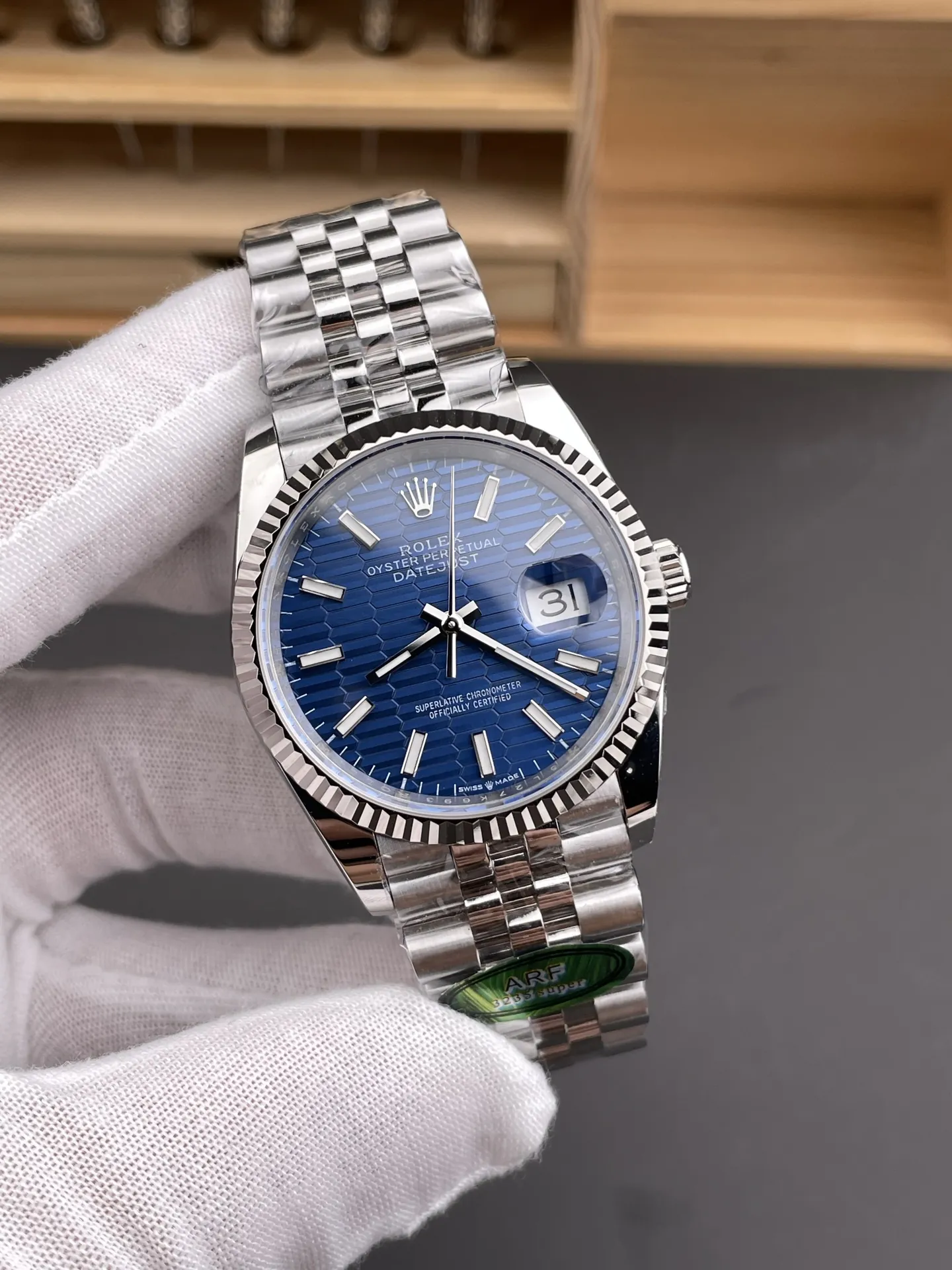 Rolex Datejust Blue Grid 36mm