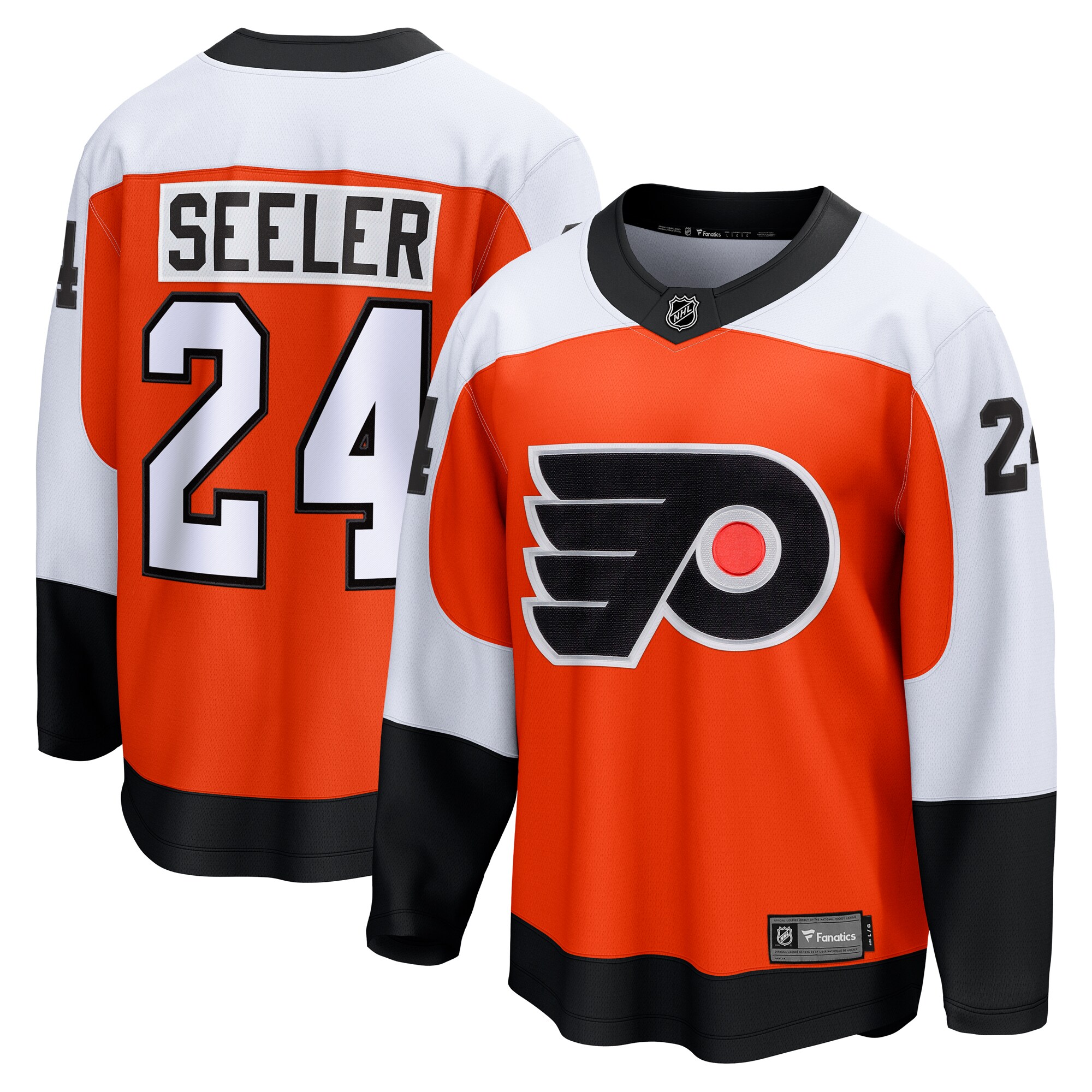 Nick Seeler Philadelphia Flyers Fanatics Home Breakaway Jersey – Orange