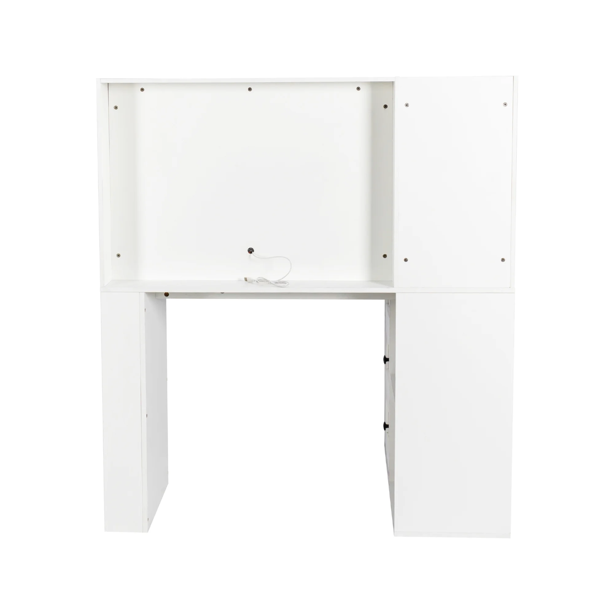 Makeup Vanity Desk With Mirror And Lights, Charging Station, Make Up Vanity With Storage And 3 Large Drawers, 3 Color Modes Available For Bedroom Living Room
