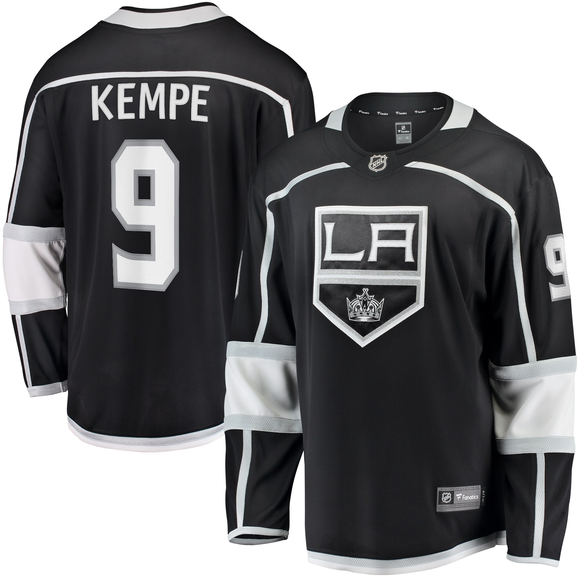Adrian Kempe Los Angeles Kings Fanatics Home Premier Breakaway   Jersey – Black
