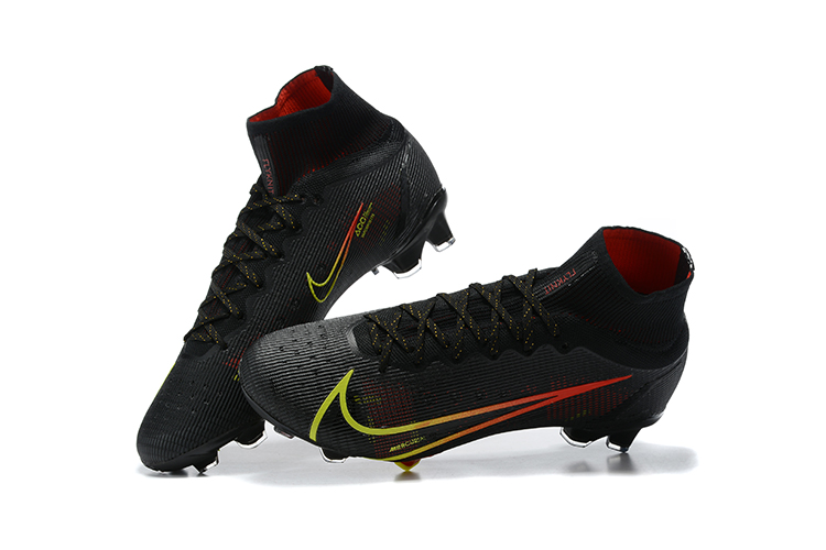 Assassin 14th generation high-top electroplated fully knitted waterproof FG football shoes