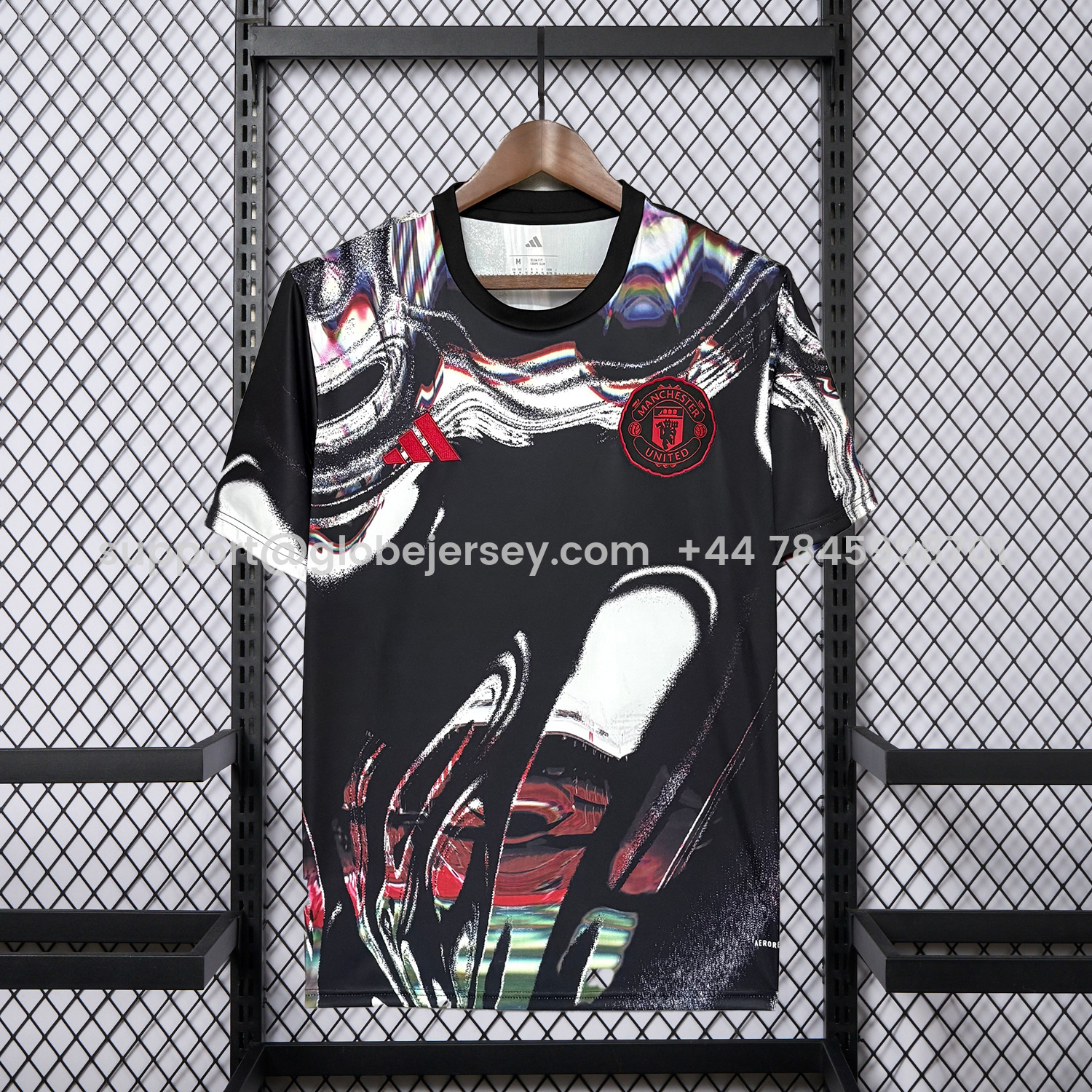 Manchester United 25-26 Ripples Black Special Jersey - Fans Version