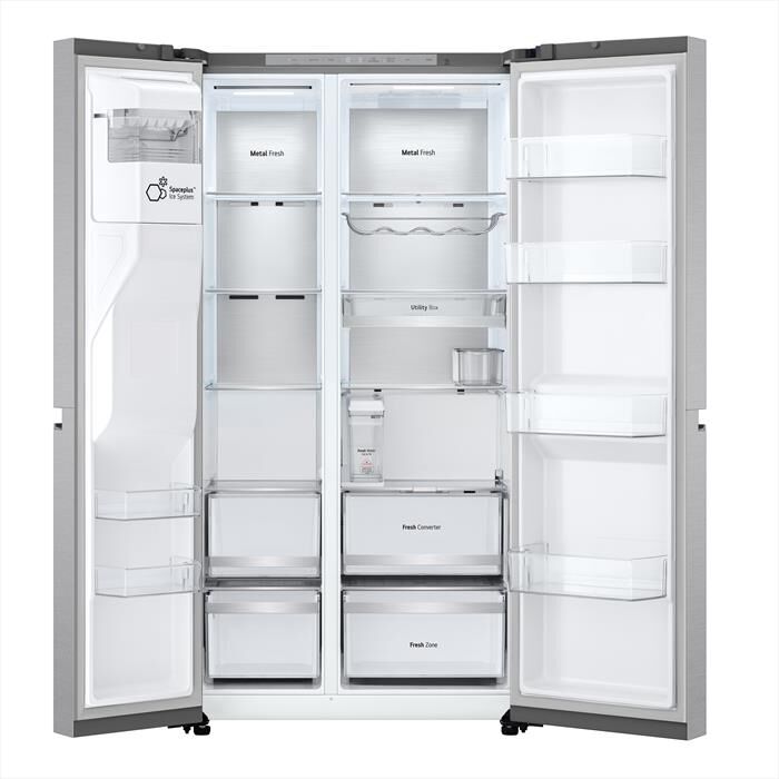 LG - Frigorifero side by side GSLE91MBAC Classe C 628L-Metal Sorbet