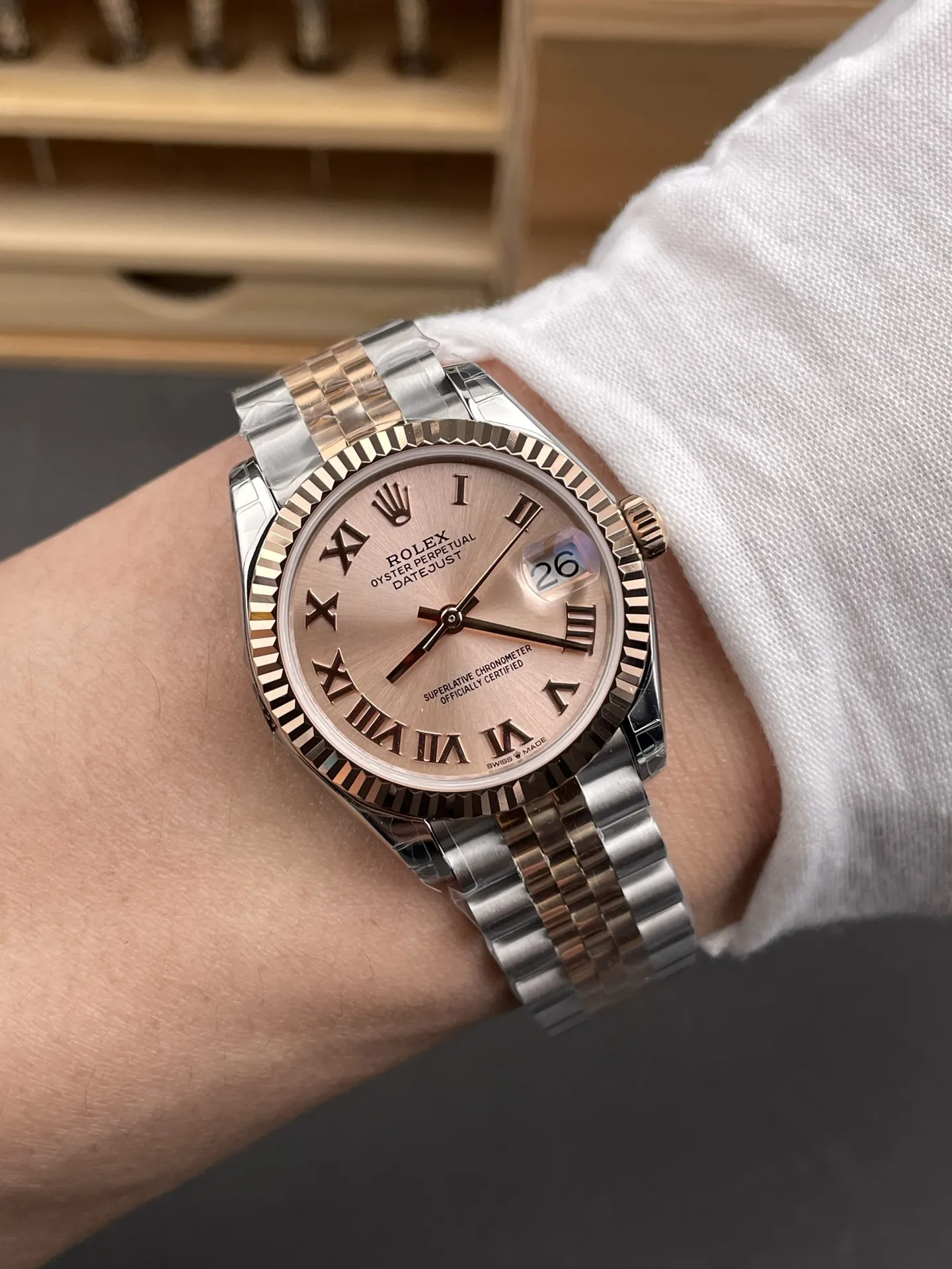 Rolex Datejust Rose Gold Ladies 31mm