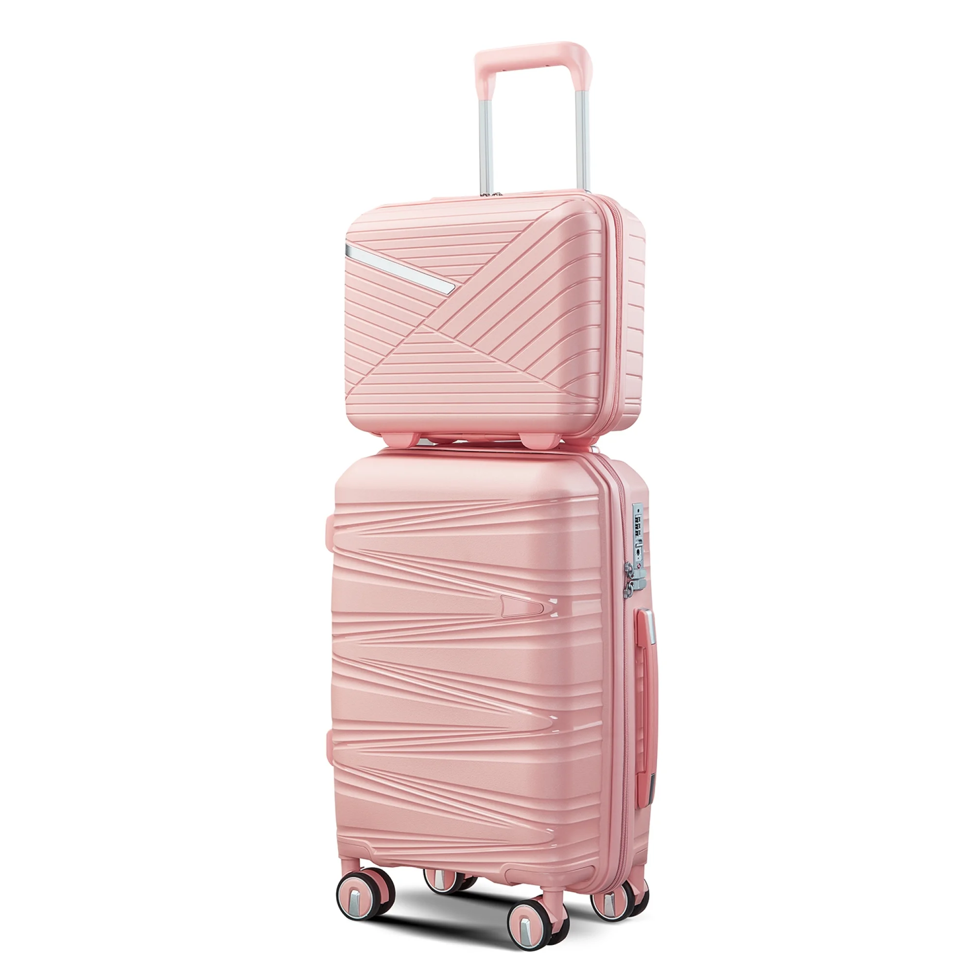 Luggage 4 Piece Sets(14/20/24/28), Hard Shell Lightweight TSA Lock Carry on Expandable Suitcase with Spinner Wheels