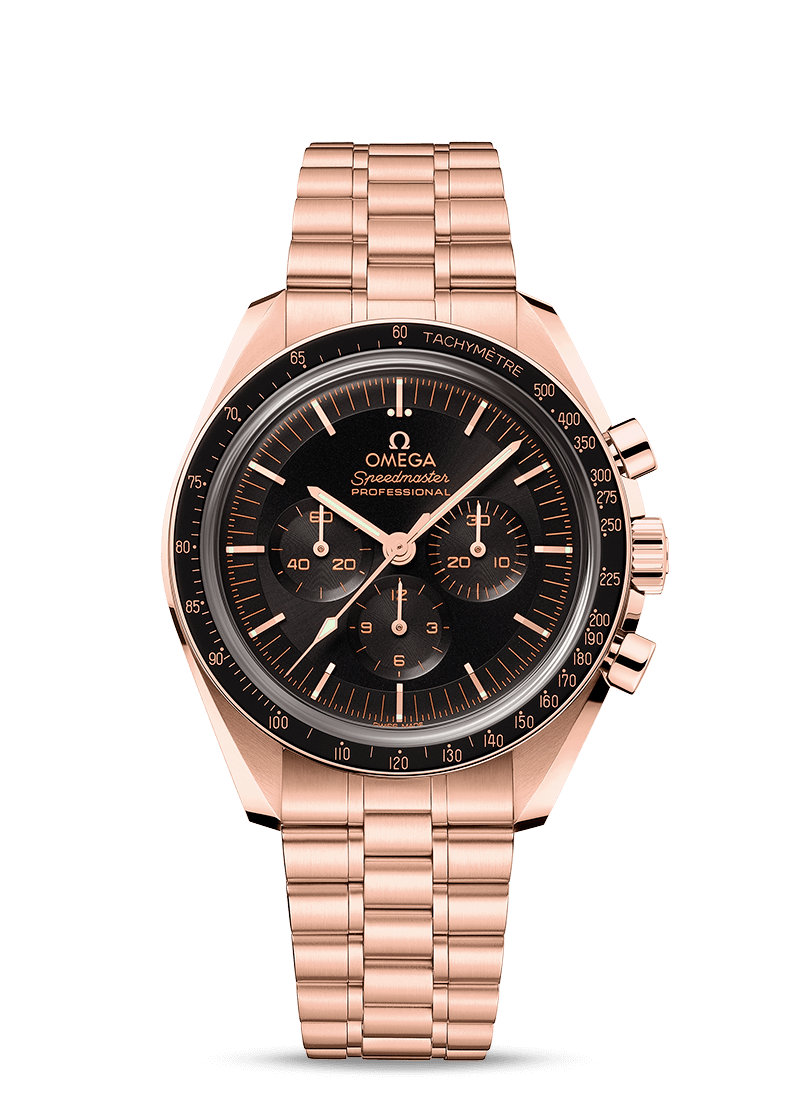 【Super Clone】Omega Speedmaster Moonwatch Co-Axial Master Chronometer 42 MM SednaTM gold 310.30.42.50.01.001