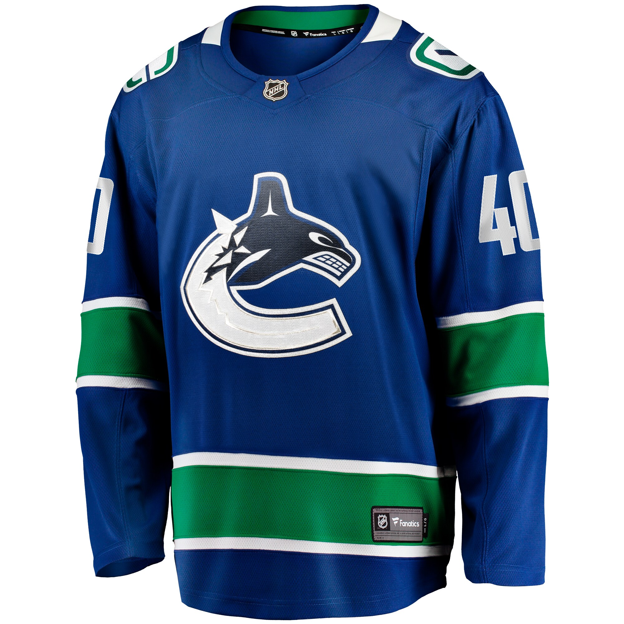 Elias Pettersson Vancouver Canucks Fanatics Home Breakaway Jersey – Blue