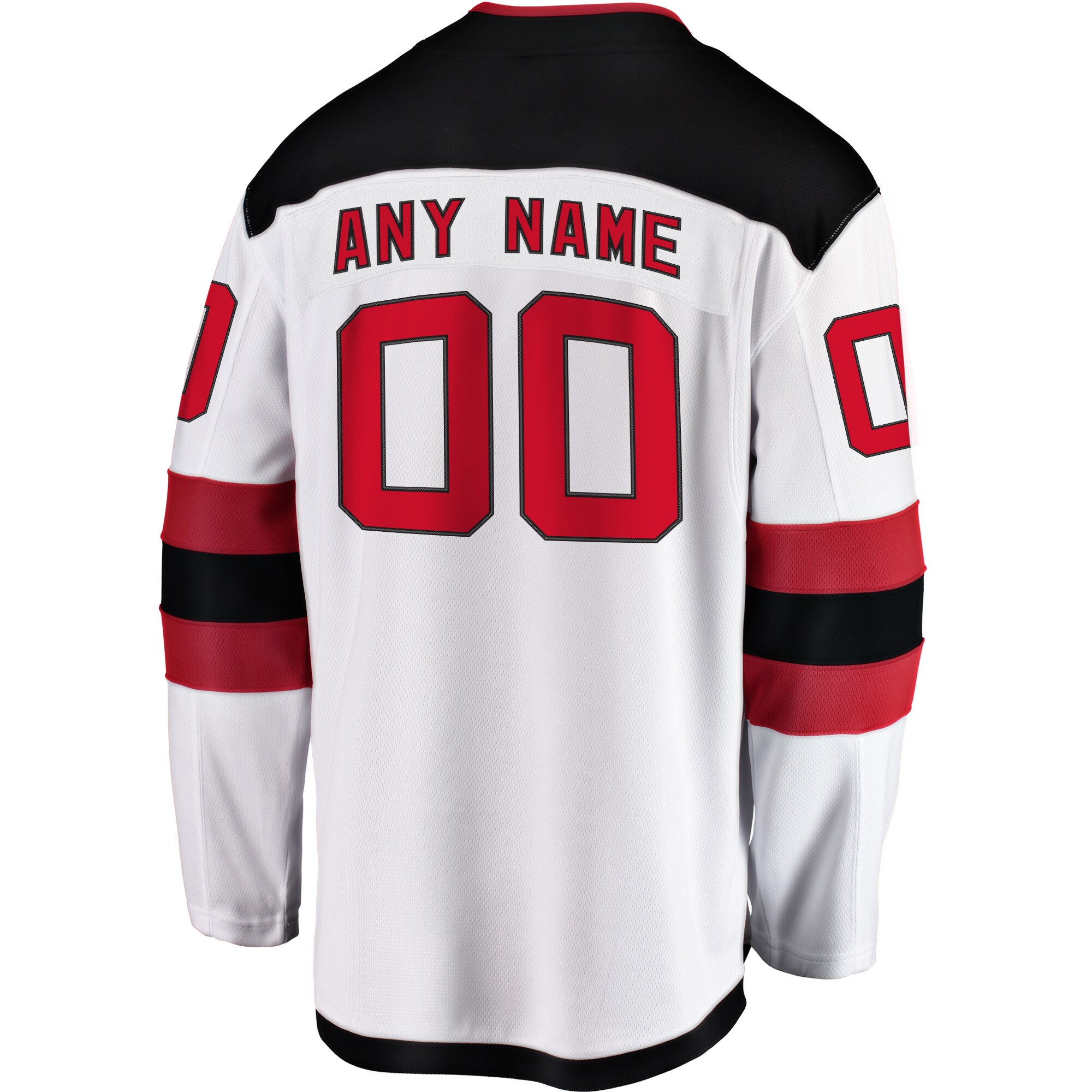 New Jersey Devils Fanatics Away Breakaway Custom Jersey – White