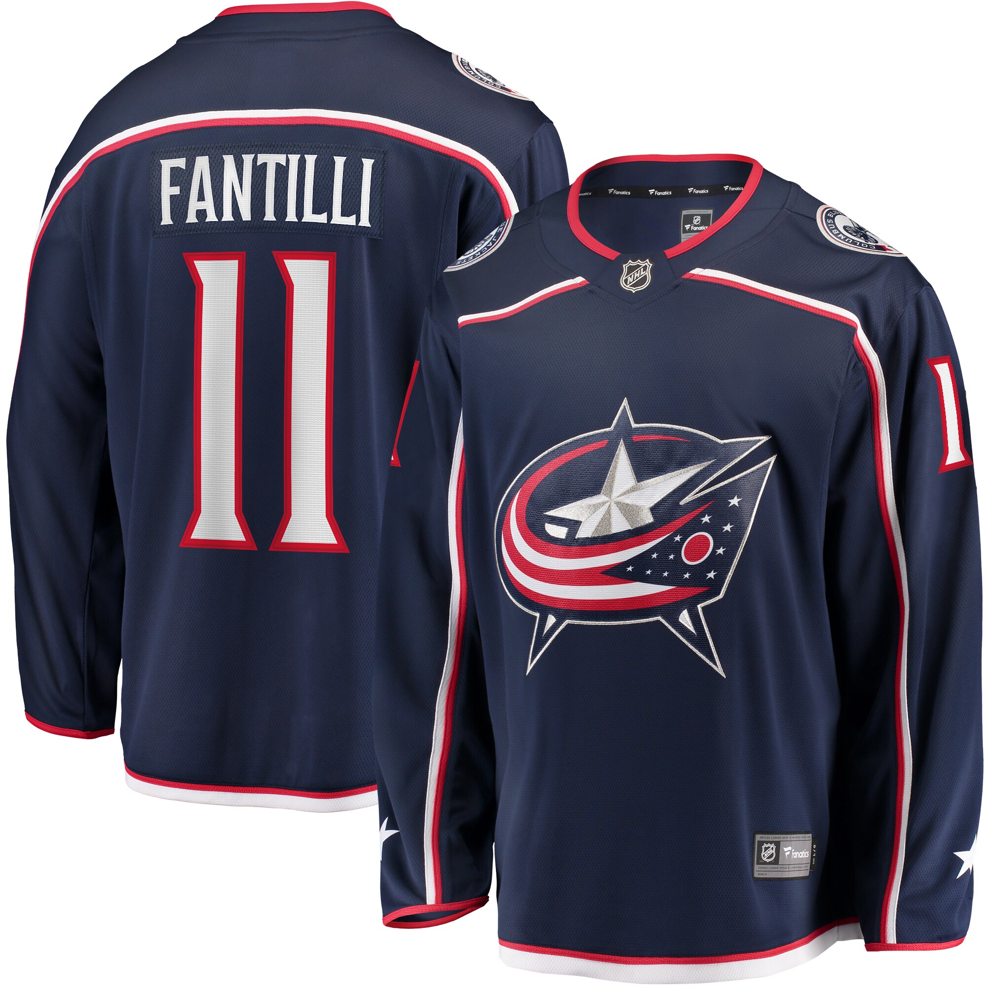 Adam Fantilli Columbus Blue Jackets Fanatics Home Breakaway   Jersey – Navy