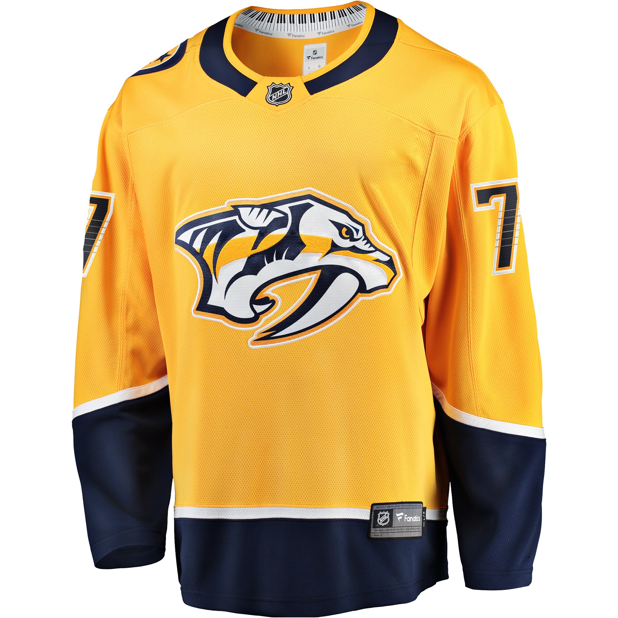Luke Evangelista Nashville Predators Fanatics  Premier Breakaway   Jersey – Gold