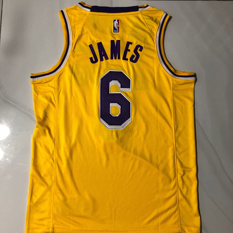 Los Angeles Lakers James Yellow 6 MN