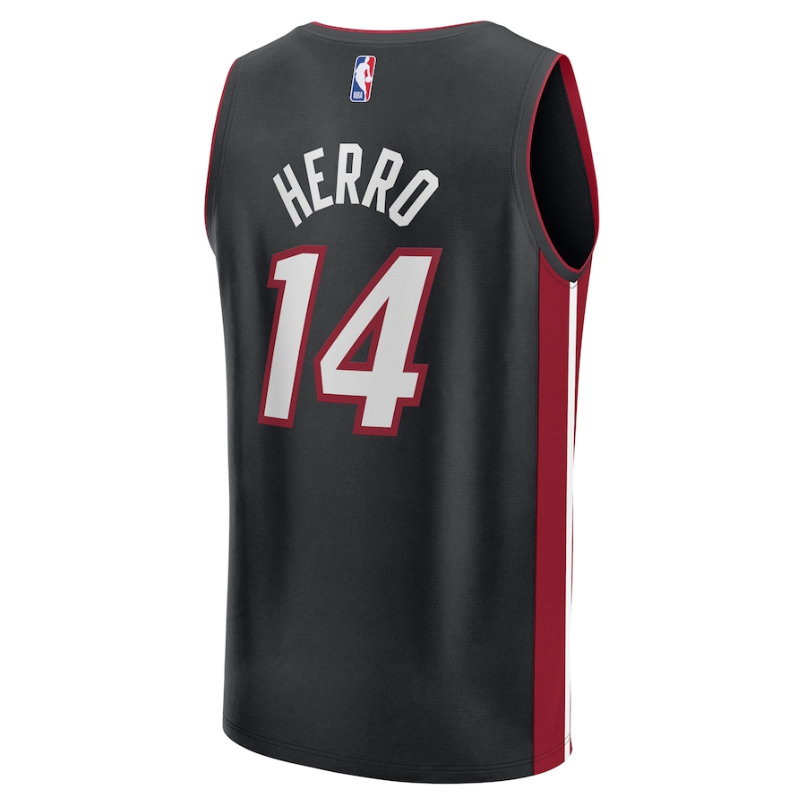 Youth Miami Heat Tyler Herro Fanatics Black Fast Break Replica  Jersey - Icon Edition
