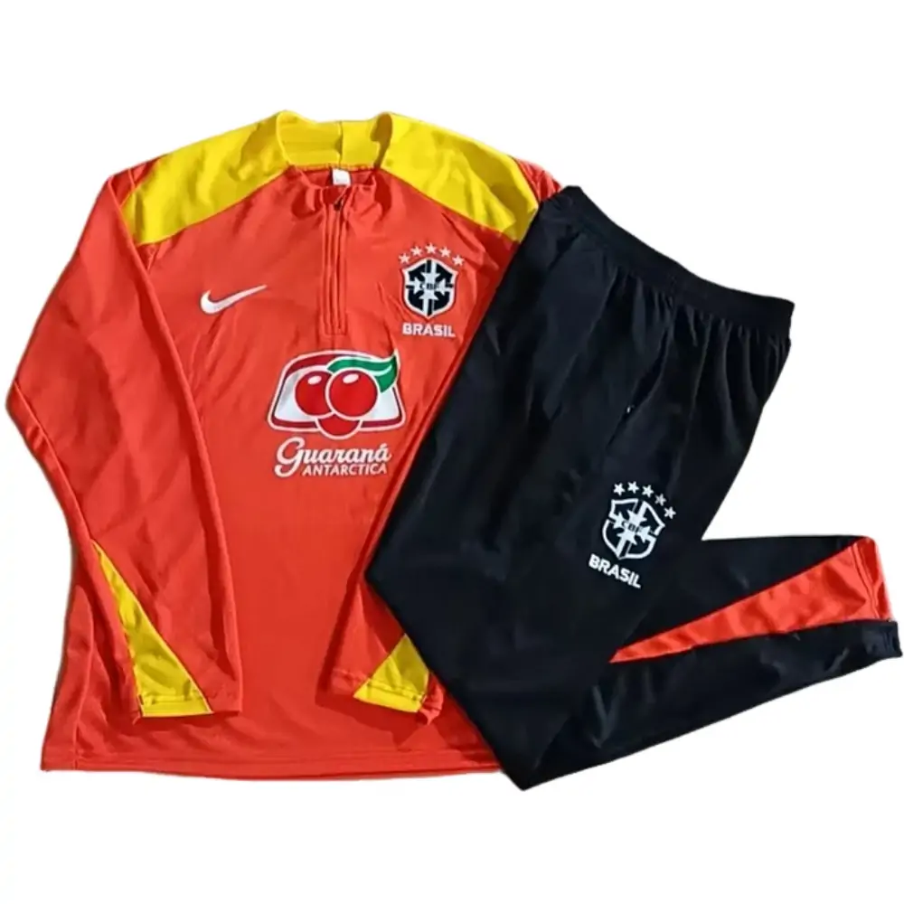 2025-26 Brazil Half-Zip Training Jersey - Adult Set