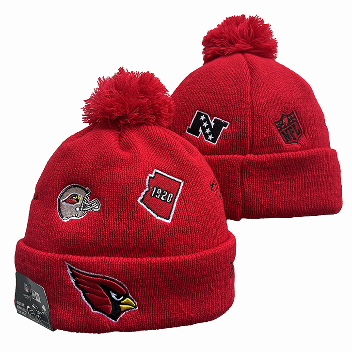 New Era Cardinal Arizona Cardinals Cuffed Knit Hat with Pom