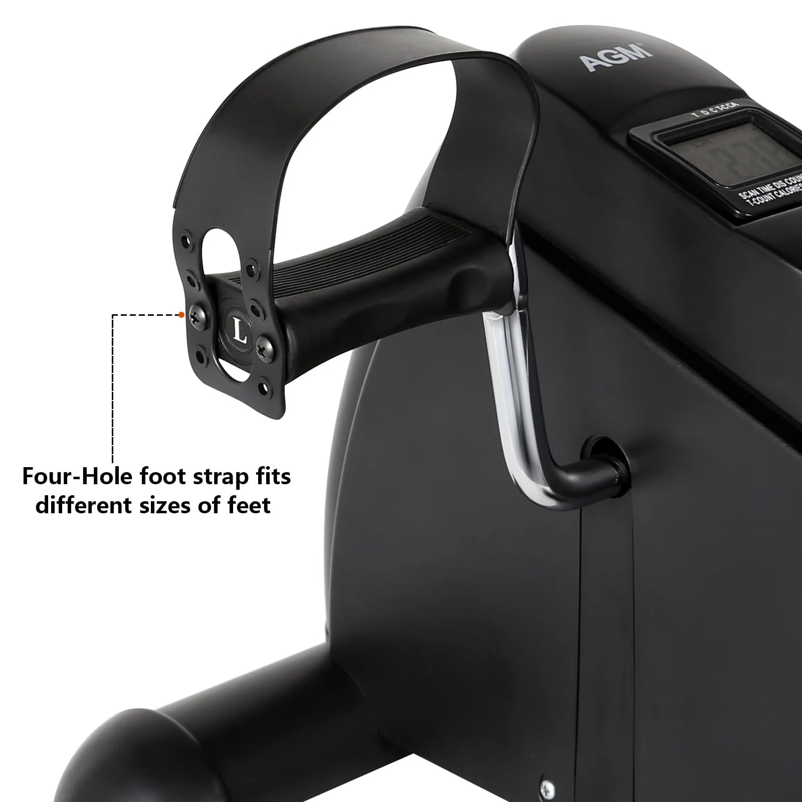 AGM Under Desk Bike Pedal Exerciser, Portable Cycling Exerciser Mini Exercise Bike, Holds 240 lb