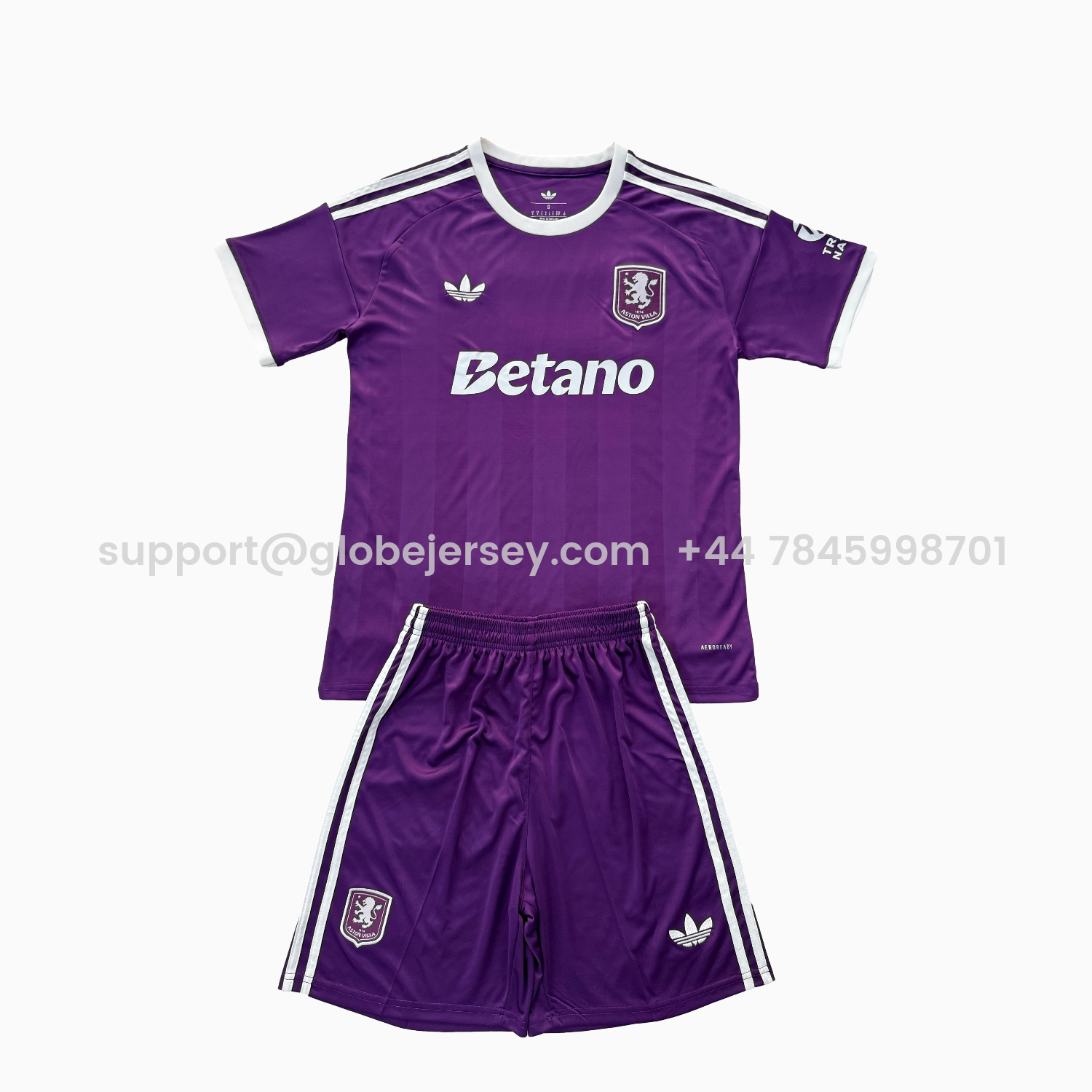 Aston Villa 25-26 Purple Goalkeeper Men's Adult Jersey Set - Fans Version